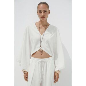 ZARA ASYMMETRIC CAPE KIMONO